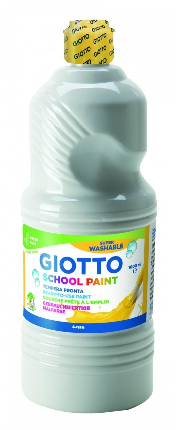 Témpera líquida botella 1l lavable Giotto blanco