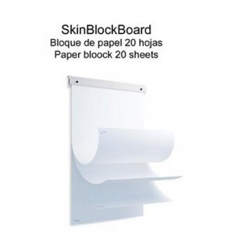 Pizarra pared, accesorio para colgar block de papel para SkinWhiteBoard Rocada