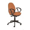 Silla operativa Oficina Tapizada Tela naranja Ergonómica RD939V15 Rocada. Brazos Incluidos