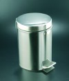 Cubo pedal 12l inoxidable brillo
