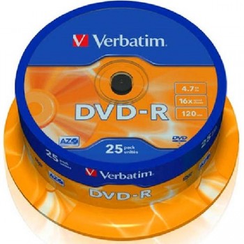 DVD-R TARRINA 25UNIDADES VERBATIN 16 X