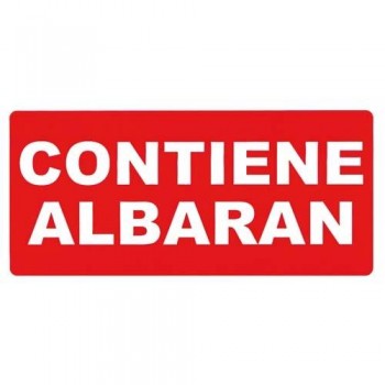 ETIQUETAS APLI ROLLO CONTIENE ALBARAN REF. 295