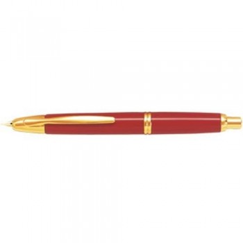 Pluma regalo retráctil Rojo con plumin de oro M Capless Oro Pilot