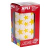 ETIQUETAS APLI GOMETS ESTRELLAS AMARILLOS