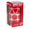 ETIQUETAS APLI GOMETS SURTIDAS ROJO XL