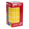 Gomets acharolado adhesivo permanente rectángulo 20 x 10 mm Amarillo Apli