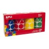 ETIQUETAS APLI GOMETS PACK 4 ROLLOS