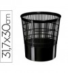 PAPELERA PLASTICO REJILLA 119 NEGRA