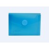 SOBRE A7 BOTON 120x85MM PP AZUL TRASPARENTE