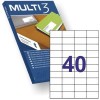ETIQUETAS MULTI3 DINA4 52,5X29,7mm (40)