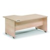 Mesa 180x120 cm. Mesa forma de L izquierda. estructura haya y tablero haya serie Work Rocada