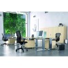 Mesa 200x80 cm. estructura Aluminio Tablero Gris serie Metal Rocada