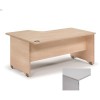Mesa L derecha Work 180X120 Estructura Aluminio Tablero Gris