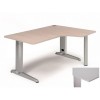 Mesa Metal 180X120 Izquierda Estructura Aluminio Tablero Melamina Gris