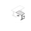 Ala para mesa estructura aluminio tablero melamina gris 100x60 cm. Metal Rocada
