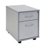 Buck Móvil 43X59X58 Con 1 Cajon + Carpetero Estructura Aluminio Frontales Gris