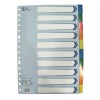 INDICE SEPARADOR PLASTICO 10HOJAS