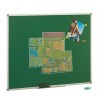 Pizarra acero vitrificado verde marco aluminio 122x150 cm Faibo