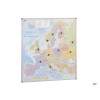 Mapa Europa magnético con marco de aluminio 101x113 cm Faibo