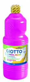 Témpera líquida botella 1l lavable Giotto magenta