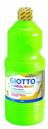 Témpera líquida botella 1l lavable Giotto verde cinabrio