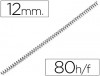 ESPIRAL METALICA PAS64 (5.1) Nº12 NEGRA CAJA 100U