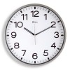 RELOJ ANALOGICO 30CM PLATA