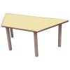 Mesa trapecio madera haya y sobre haya 120x60 cm altura 40 cm Mobeduc