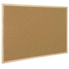Pizarra de corcho natural con marco de pino 120x80 rocada