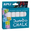 TIZA REDONDA JUMBO BLANCA 6u APLI