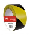 CINTA SEÑALIZACION APLI AMARI/NEGRO 50MMX33