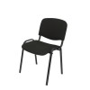Silla confidente tapizada negro Alcaraz Piqueras y Crespo