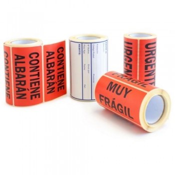 Etiquetas adhesivas rollo 50 x 100 mm. Contiene Albarán