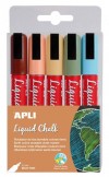 ROTULADOR APLI LIQUID CHALK 5,5 SURTIDOS COLORES TIERRA