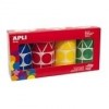 ETIQUETAS APLI GOMETS PACK 4 ROLLOS 33MM