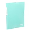CARPETA FOLIO PP SOLAPA CARCHIVO SOFT TURQUESA