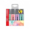 ROTULADOR STABILO FLUORESCENTES  ESTUCHE 4 COLORES PASTEL
