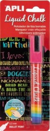 ROTULADOR APLI LIQUID CHALK 5,5 ROSA