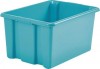 CAJA ALMACENAJE APILABRLE SIN TAPA 14LITROS 280X400X200 AZUL