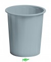 PAPELERA FAIBO PLASTICO OPACA GRIS