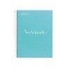 CUADERNO MR CUARTO 120HOJAS 90GM EMOTIONS AZUL CIELO