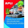 ETIQUETAS APLI DINA4 64,6X33,8 REMOVIBLES (24)