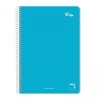 CUADERNO FOLIO 80H TAPA DURA  DOS RAYAS