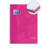 CUADERNO OXFORD DINA4 80H TAPA DURA 90GR CUADRO 5X5 MICRO ROSA