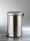 Cubo pedal 20l inoxidable brillo