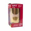 Gomets metalizado adhesivo permanente XXL círculo   45 mm oro Apli