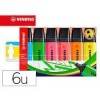 ROTULADOR STABILO FLUORESCENTES  ESTUCHE 6 COLORES ORIGINAL