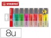 ROTULADOR STABILO FLUORESCENTES ESTUCHE 8 COLORES
