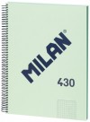 CUADERNO MILAN DINA4 80HOJA 95GRM VERDE