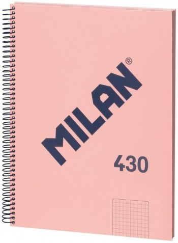 CUADERNO MILAN DINA4 80HOJA 95GRM ROSA